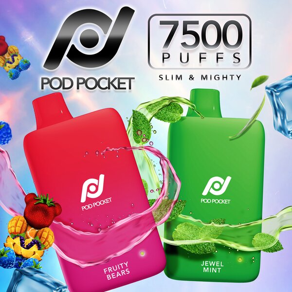 Pod Juice Pod Pocket 7500 Puffs Slim Smart Disposable 5